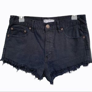 Free People High Rise Denim Cutoff Shorts